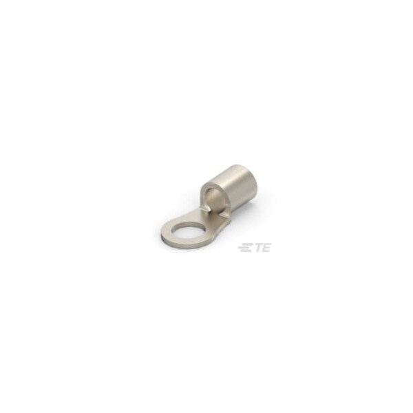 Te Connectivity Ring Terminal, 3/8 in Stud Size, 4 AWG, Bare Insulated 323175 - main